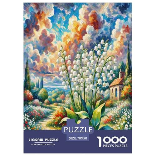 Lilie des Tals Puzzle 1000 Teile Schwer Puzzle Spielzeug Lernspiel Impossible Herausforderung Spielzeug Für Erwachsene Und Kinder Ab 12 Jahren 70x50cm/1000pcs Lilie des Tals Puzzle 1000 Teile Schwer Puzzle Spielzeug Lernspiel Impossible Herausforderung Spielzeug Für Erwachsene Und Kinder Ab 12 Jahren 70x50cm/1000pcs von TNSGHAVED
