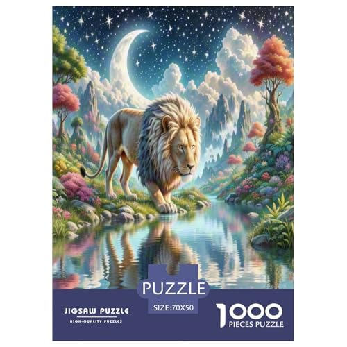 Löwen Puzzle 1000 Teile Schwer Puzzle Spielzeug Lernspiel Impossible Herausforderungsspielzeug Für Erwachsene Und Kinder Ab 14 Jahren 70x50cm/1000pcs Löwen Puzzle 1000 Teile Schwer Puzzle Spielzeug Lernspiel Impossible Herausforderungsspielzeug Für Erwachsene Und Kinder Ab 14 Jahren 70x50cm/1000pcs von TNSGHAVED