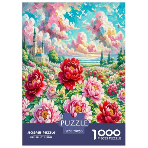 Peony Puzzle 1000 Teile Schwer Puzzle Spielzeug Lernspiel Impossible Herausforderung Spielzeug Für Erwachsene Kinder 70x50cm/1000pcs Peony Puzzle 1000 Teile Schwer Puzzle Spielzeug Lernspiel Impossible Herausforderung Spielzeug Für Erwachsene Kinder 70x50cm/1000pcs von TNSGHAVED