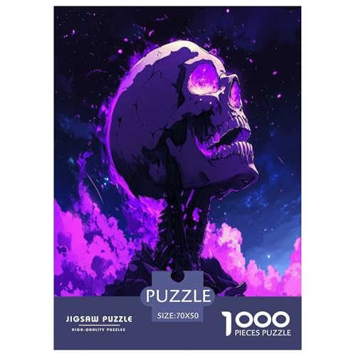 Schädel Puzzle 1000 Teile Schwer Puzzle Spielzeug Lernspiel Impossible Herausforderungsspielzeug Für Erwachsene Und Kinder in Bewährter 70x50cm/1000pcs Schädel Puzzle 1000 Teile Schwer Puzzle Spielzeug Lernspiel Impossible Herausforderungsspielzeug Für Erwachsene Und Kinder in Bewährter 70x50cm/1000pcs von TNSGHAVED