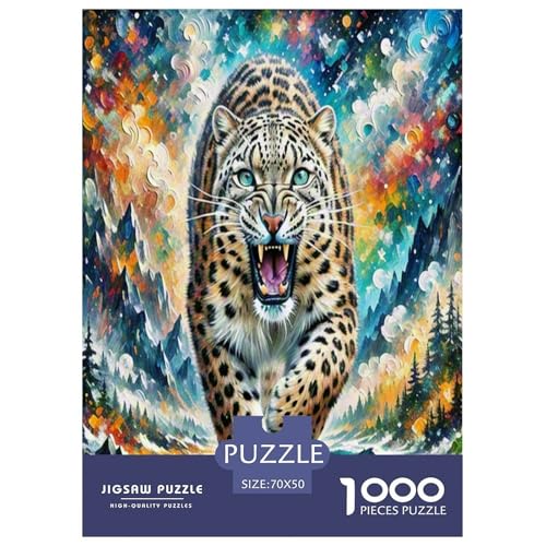 SchneeLeopard Puzzle 1000 Teile Schwer Puzzle Spielzeug Lernspiel Impossible Herausforderung Spielzeug Für Erwachsene Kinder 70x50cm/1000pcs SchneeLeopard Puzzle 1000 Teile Schwer Puzzle Spielzeug Lernspiel Impossible Herausforderung Spielzeug Für Erwachsene Kinder 70x50cm/1000pcs von TNSGHAVED