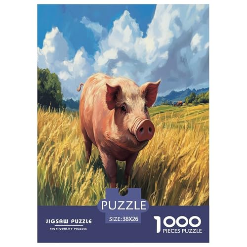 Schwein Puzzle 1000-teilige Schwer Puzzle Spielzeug Lernspiel Impossible Herausforderungsspielzeug Für Erwachsene Und Kinder Ab 12 Jahren 38x26cm/1000pcs Schwein Puzzle 1000-teilige Schwer Puzzle Spielzeug Lernspiel Impossible Herausforderungsspielzeug Für Erwachsene Und Kinder Ab 12 Jahren 38x26cm/1000pcs von TNSGHAVED