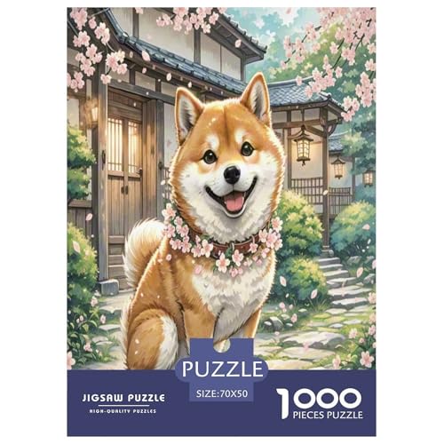 Shiba Inu Puzzles 1000 Teile Schwer Puzzle Spielzeug Lernspiel Impossible Herausforderung Spielzeug Für Erwachsene Und Kinder in Bewährter 70x50cm/1000pcs Shiba Inu Puzzles 1000 Teile Schwer Puzzle Spielzeug Lernspiel Impossible Herausforderung Spielzeug Für Erwachsene Und Kinder in Bewährter 70x50cm/1000pcs von TNSGHAVED