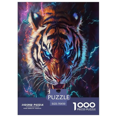 Tiger Puzzle 1000 Teile Schwer Puzzle Spielzeug Lernspiel Impossible Herausforderung Spielzeug Für Erwachsene Und Kinder in Bewährter 70x50cm/1000pcs Tiger Puzzle 1000 Teile Schwer Puzzle Spielzeug Lernspiel Impossible Herausforderung Spielzeug Für Erwachsene Und Kinder in Bewährter 70x50cm/1000pcs von TNSGHAVED