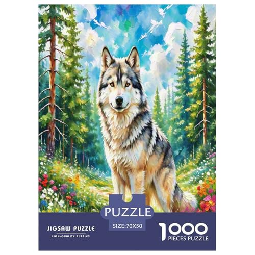 Wolf Puzzle 1000-teilige Schwer Puzzle Spielzeug Lernspiel Impossible Herausforderungsspielzeug Für Erwachsene Und Kinder Ab 12 Jahren 70x50cm/1000pcs Wolf Puzzle 1000-teilige Schwer Puzzle Spielzeug Lernspiel Impossible Herausforderungsspielzeug Für Erwachsene Und Kinder Ab 12 Jahren 70x50cm/1000pcs von TNSGHAVED