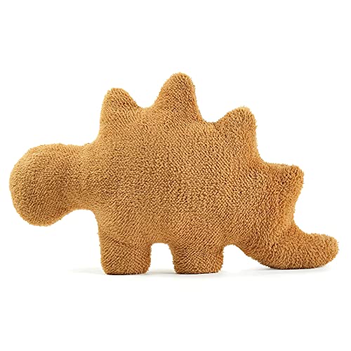 TNSLAND Dino Chicken Nugget Plüschtiere, Dinosaurier Chicken Nuggets Kissen, Stofftier Aus Weichem Plüsch, Realistisches Niedliches Dinosaurier Plüschtier, Geschenk Gefüllt Für Kinder Mädchen Jungen von TNSLAND