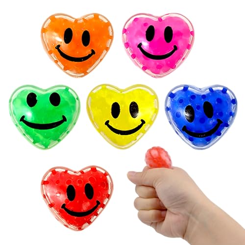 TNSLAND Stressball Kinder, 6 Stück Antistressball, Knautschball Anti Stress Ball für Kinder Erwachsene Lustig, Stressbälle Knetball Squeeze Ball, Anti Stress Spielzeug für Angst Beruhigung von TNSLAND