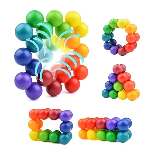 3D Puzzleball Sensorisches Spielzeug, Regenbogen Fidget Ball,Angstzuständen, Autismus-Spielzeug Lustiges pädagogisches Weihnachtsgeburtstagsgeschenk 3D Puzzleball Sensorisches Spielzeug, Regenbogen Fidget Ball,Angstzuständen, Autismus-Spielzeug Lustiges pädagogisches Weihnachtsgeburtstagsgeschenk von TNSOYCA