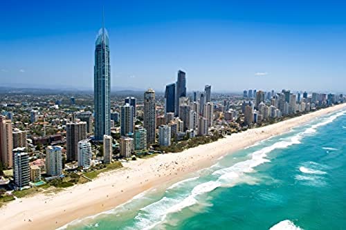 1000 Piece Jigsaw Gold Coast, Australia 4 Puzzles for Adults Teenagers Jigsaw，Jigsaw for Kid，Brain Challenge Puzzle for Kidseducational Games Gift38x52CM von TNTEVX