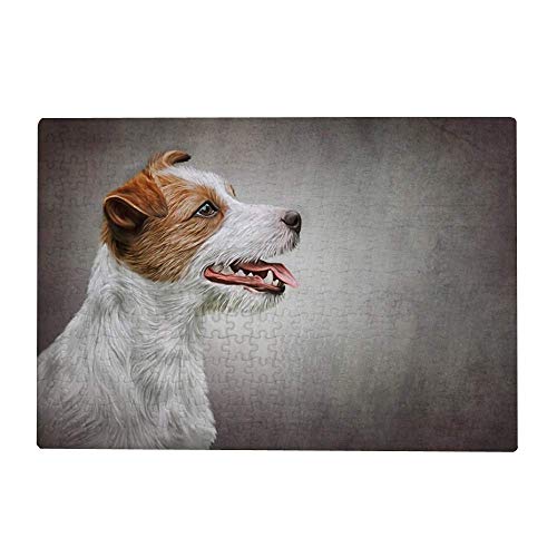 1000 Piece Jigsaw Puzzle,Adult Games Jack Russell Terrier Jigsaw Puzzles The Wooden Puzzle,Educational Games,Puzzle Sets for Family 38 * 26cm von TNTEVX