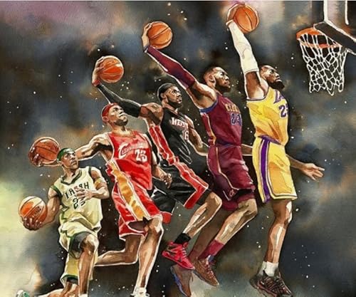 1000 Teile Basketballspieler 23 Poster Puzzle Spaß Spiel Spielzeug Lernspiel für Erwachsene Qz98Yk 26x38CM von TNTEVX