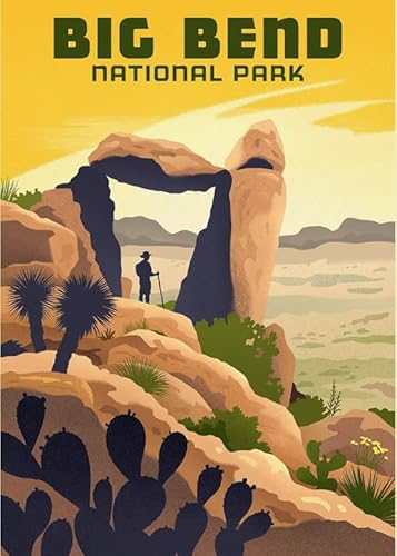 1000-teiliges Big Bend-Kunstposter-Puzzle für Erwachsene, lustiges Spiel, Spielzeug, Lernspiel Qw92Zp, 50 x 70 cm von TNTEVX