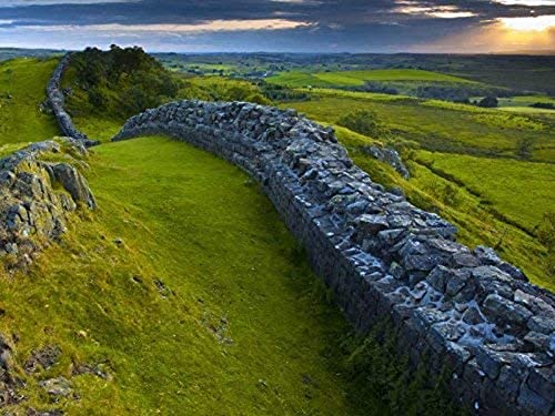 1000-teiliges Holzpuzzle „Hadrians Wall, Northumberland, England“. Großes Puzzlespiel für Erwachsene und Jugendliche, 26 x 38 cm von TNTEVX