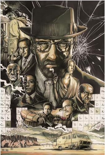 1000-teiliges Puzzle, klassischer Film „Breakings Bad“, Wandkunst, Poster für Spielzeug für Erwachsene, Dekompressionsspiel, Gt403Zw, 26 x 38 cm 1000-teiliges Puzzle, klassischer Film „Breakings Bad“, Wandkunst, Poster für Spielzeug für Erwachsene, Dekompressionsspiel, Gt403Zw, 26 x 38 cm von TNTEVX
