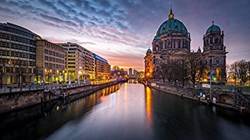 1000-teiliges Puzzle Berliner Dom, Puzzle für Erwachsene und Teenager, Puzzle für Kinder, zum Geburtstag, Erntedankfest, 50 x 70 cm von TNTEVX