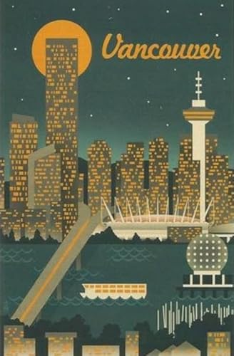 1000-teiliges Vancouver Vintage Reisekunst-Poster für Erwachsene und Familien, Lernspielzeug, Gt277Zw, 38 x 52 cm von TNTEVX