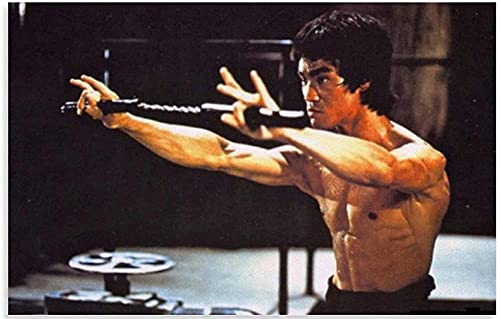 Bruce Lee, Der König des Kung Fu, Posterpapier, Puzzle, 1000 Teile, Dekompressionsspiel für Erwachsene, 26 x 38 cm von TNTEVX