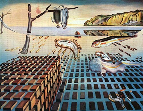 Puzzle, Vintage-Retro-Bilderpuzzle, Puzzles zum Thema „Persistenz der Erinnerung“, Surrealismus-Puzzle, lustige kreative Puzzles, 2000 Teile, 70 x 100 cm von TNTEVX