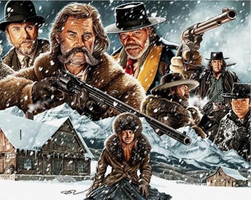 Puzzle 1000 Teile Actionfilm The Hateful Eight Posters Dekompressionsspiel für Erwachsenenspielzeug 26x38CM von TNTEVX