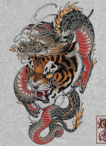 Puzzle 1000 Teile Japanisches Tiger-Kunstposter für Erwachsene Familienspiele Lernspielzeug Gt296Zw 50x70CM von TNTEVX