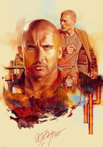 Puzzle 1000 Teile Klassischer Actionfilm Prisonbreak Poster Für Erwachsene Und Familiendekompressionsspielzeug Gt609Zw 26x38CM von TNTEVX