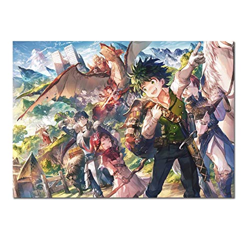 Puzzle 1000 Teile My Academia Boku No Hero Academia Drucke Japanischer Manga Anime Holz Für Erwachsene Kinderspiele Lernspielzeug Hx29Zs 26x38CM von TNTEVX