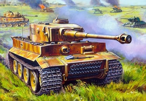 Puzzle 1000 Teile Spiele Retro Panzer Poster Puzzle Für Erwachsene Familiendekompressionsspiele Qz4Yk 38x52CM von TNTEVX