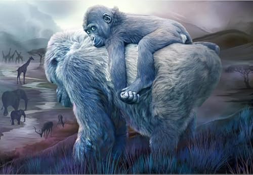 Puzzle 1000 Teile Tier-Orang-Utans-Poster-Puzzle für Erwachsene und Familiendekompressionsspiele Gt68Zw 38x52CM Puzzle 1000 Teile Tier-Orang-Utans-Poster-Puzzle für Erwachsene und Familiendekompressionsspiele Gt68Zw 38x52CM von TNTEVX