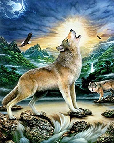 Puzzle 1000 Teile für Erwachsene, Der Wolfskönig Ruft, Lernspielzeug, Freizeit-DIY-Spiel, Geschenk, Puzzle, 26 x 38 cm von TNTEVX