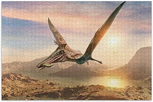 Puzzle 1000 Teile für Erwachsene und Kinder, Flugsaurier-Dinosaurier-Puzzle, Lernspiele, Heimdekoration, 50 x 70 cm von TNTEVX