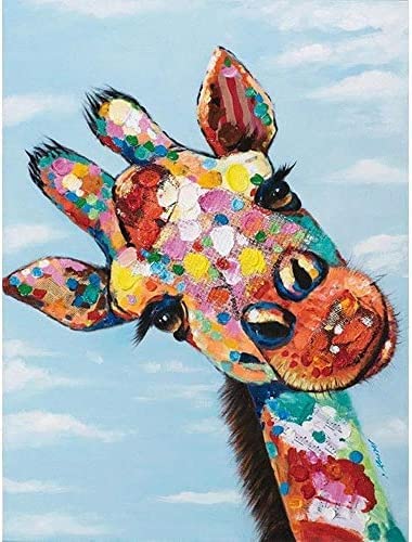 Puzzle für Erwachsene, 2000 Teile, Giraffe, tragbares, aufrollbares Puzzle, Spielspielzeug, IQ-Herausforderung, Moderne Kunst, Heimdekoration, 70 x 100 cm von TNTEVX