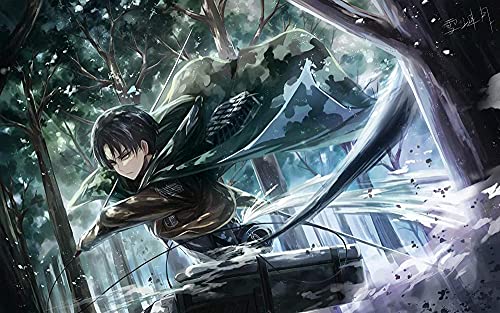 Puzzle für Erwachsene 1000 Teile Anime Attack On Titan Puzzles für Kinder Lernspielzeug Denkspiel Geschenk Teenager DIY Home Entertainment Spielzeug 26x38CM von TNTEVX