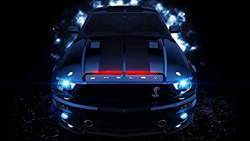 Puzzle für Erwachsene 1000 Teile Mustang Shelby GT Puzzles für Kinder Lernspielzeug Denkspiel Geschenk 26x38CM von TNTEVX