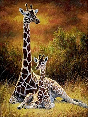 Puzzle für Erwachsene 2000 Teile Klassisches Puzzle Holzpuzzle Giraffe Kindergeschenk Wohnkultur Modernes Festival DIY Geschenk Intellektuelles Spiel Dekoration Gemälde70x100CM von TNTEVX