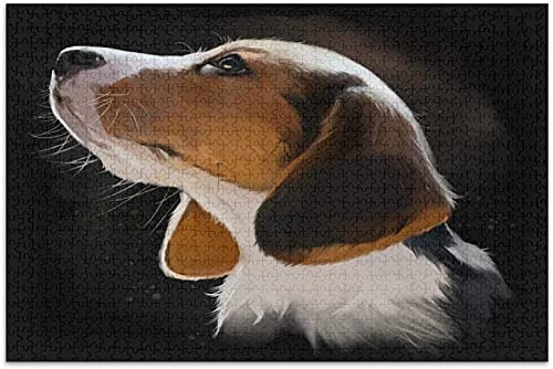 Puzzle mit 2000 Teilen für Erwachsene und Kinder, süßes Tier-Hunde-Puzzle, Lernspiele, Heimdekoration, 70 x 100 cm von TNTEVX