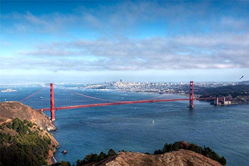 Puzzles 1000 Pieces San Francisco Golden Gate Bridge Puzzle Set for Adults, Puzzle Toy Gift Decoration painting38x52CM von TNTEVX