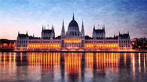 Puzzles Holzpuzzle für Erwachsene Budapest Nachtansicht 1000 Teile Kreatives Puzzle Pädagogisches Dekompressionsspielzeug 26x38CM von TNTEVX