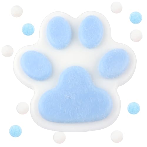 TOAOB 1 Stück Blau Squeeze Spielzeug Katzenpfote Sensorische Anti Stress 14 cm Big Cat Paw Squeeze Quetschspielzeug Flauschige Silikon Pfote Katzenpfoten Relief Stressabba von TOAOB THE ONE AND ONLY BABY