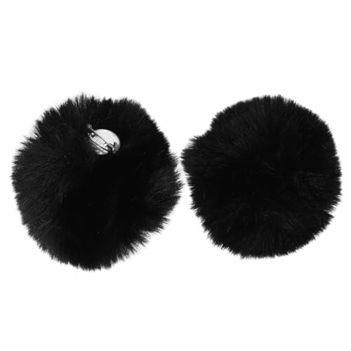 2st Kaninchenschwanz-plüschball Cosplay- - Hasenschwanz Für Kostüm Hasenschwanzclip An Kaninchenschwanz Bündig Hasentierschwanz Zootier-kostümzubehör Hasenzubehör Black TOBBOMEY von TOBBOMEY