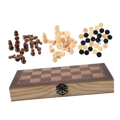 TOBBOMEY 1 Satz 3 1 Internationales Schach schachspiel Schachbrett Games magnetisches Go-Spiel chinesisches Schach pädagogisches Schach Schachspiel aus Holz hölzern Brown von TOBBOMEY