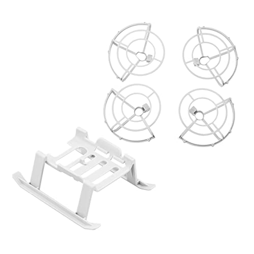 TOBBOMEY 1 Satz Erhöhter Fußschutzring Verlängerung Der Landehöhe Für Drohnen Erhöhtes Fahrwerk Drohnen-fahrwerk-Kits Drohnen-fahrwerksbeine Verlängerung Der Höhe des Fahrwerks Plastik Weiß von TOBBOMEY