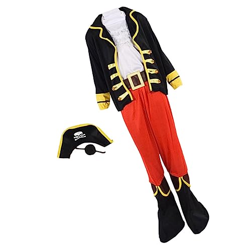 TOBBOMEY 1 Satz Kostüm-Requisite Outdoor-Dekor Halloween-Piratenkostüm Piratenhut kinderkostüme Halloween kinderkostum Halloween Kostüm für die Party Cosplay-Kostüm für Halloween Polyester von TOBBOMEY