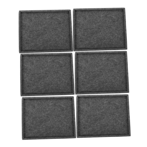 TOBBOMEY 1 Satz Puzzleteilplatte Puzzle-tablett Multifunktionale Tabletts Block-Puzzle-Organizer Kleines Perlentablett Puzzle-sortierbretter Mehrzweck-Organizer-Fach Gefühlt Dark Grey von TOBBOMEY