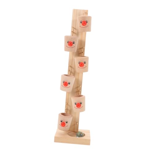 TOBBOMEY 1 Satz Spieltisch Aus Holz Mehrschichtiger Kugelwirbelturm Entwicklungsspielzeug Für Kleinkinder Kinderspielzeug Rollspielzeug Für Kinder Kugellaufspielzeug Aus Holz Glas von TOBBOMEY