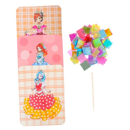 TOBBOMEY 1 Satz Sticksets Für Erwachsene Feen-punktionsmalerei Foto Ammer Mini Handwerk Clip Heringe Stocher-malset Bastelset Aus Papier Für Kinder Malset Für Kinder Stickset Nähen Stoff von TOBBOMEY