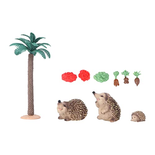 TOBBOMEY 1 Satz Tieranzug Dekoration Kaninchenfiguren Igelfiguren Desktop-Spielzeug Igel Figur Tierfiguren für Kinder Tierfiguren für die Dekoration Desktop-Ornament Bastelornament PVC von TOBBOMEY