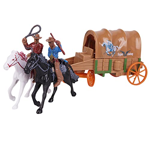 TOBBOMEY 1 Satz Western-Cowboy-Figur Cowboys Bauernhof-geburtstagsdekorationen Cowboy- Westliches Westliches Spielzeug Western-partydekorationen Wildwestfiguren Plastik von TOBBOMEY