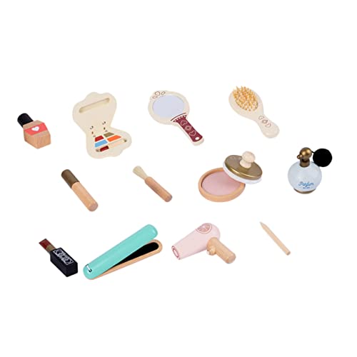 TOBBOMEY 1 Set Kleine Prinzessinnen Make-up Pack Girl Rollenspiel Makeup Spielzeug Holz Kosmetisches Spielzeug von TOBBOMEY