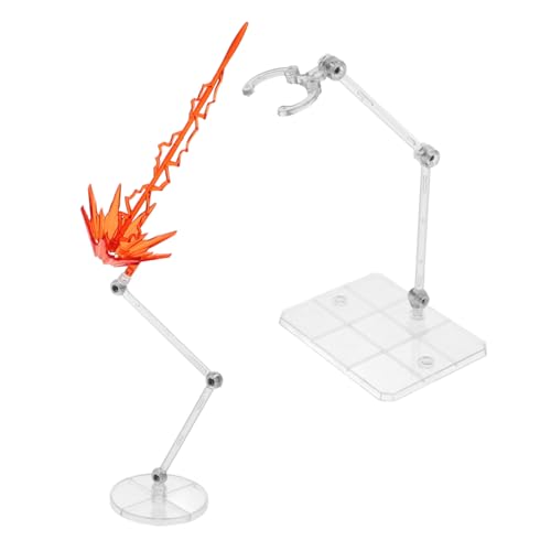 TOBBOMEY 1 Set Modell Spezialeffekte Zubehör Figur Flammeneffekt Figur Display Effekte Actionfiguren Spezialeffekte Actionfigur Zubehör Monitorständer Figurenständer Roter Kunststoff von TOBBOMEY