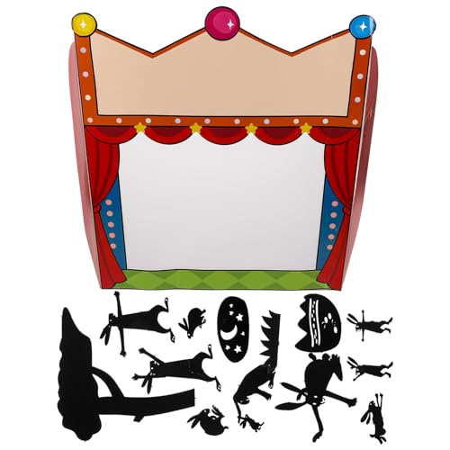 TOBBOMEY 1 Set Schatten Puppentheater DIY Kit Wissenschaft Experiment Ausrüstung Karneval Hintergrund Puppen Zeigen Bühne Storytelling Spielzeug Für Kinder von TOBBOMEY